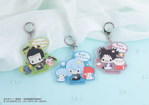 『呪術廻戦 ×サンリオキャラクターズ』ラメアクリルキーホルダー 08.真人・リトルツインスターズ